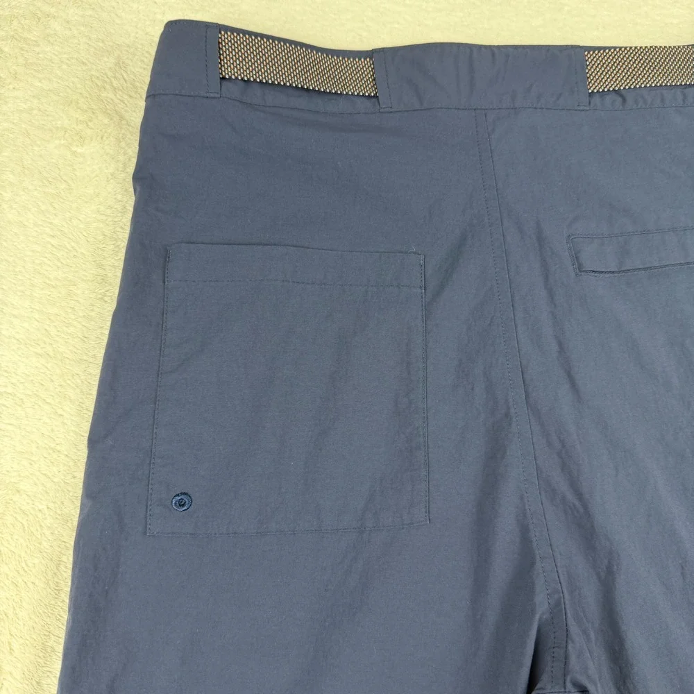 Nike SB Mens 28 Obsidian Blue Everett Nylon Belted Skateboard Shorts Lightweight
